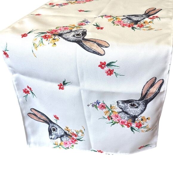 New! Bunny Rabbit Easter Long Table Runner 109 - Picture 2 of 7